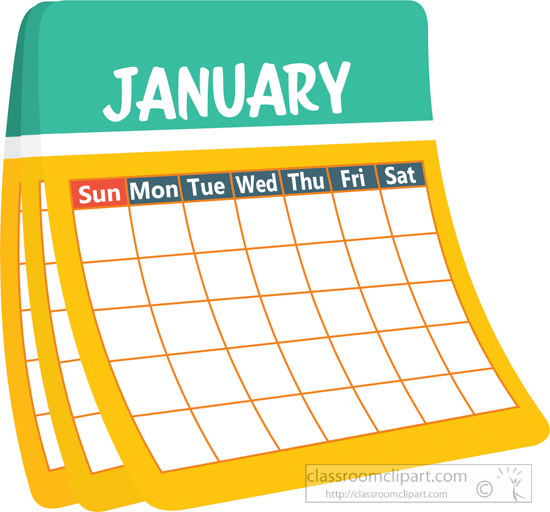 January's family calendar