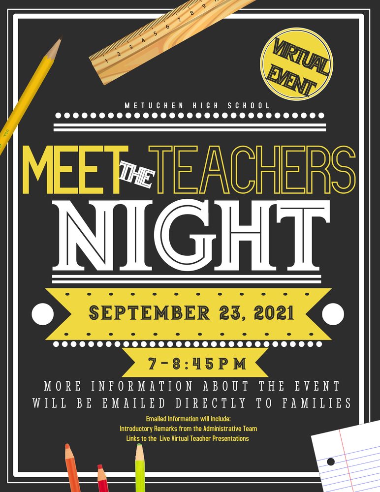 MHS Virtual Meet the Teachers Night Metuchen High School