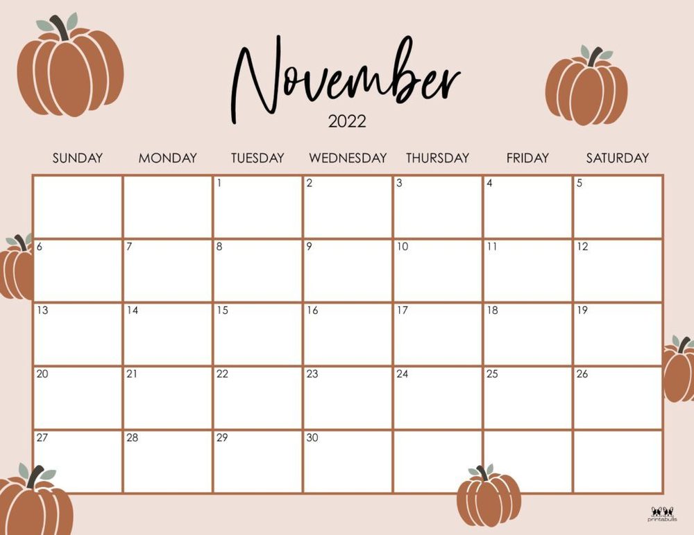 November 2022 family calendar