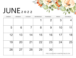 June Family Calendar